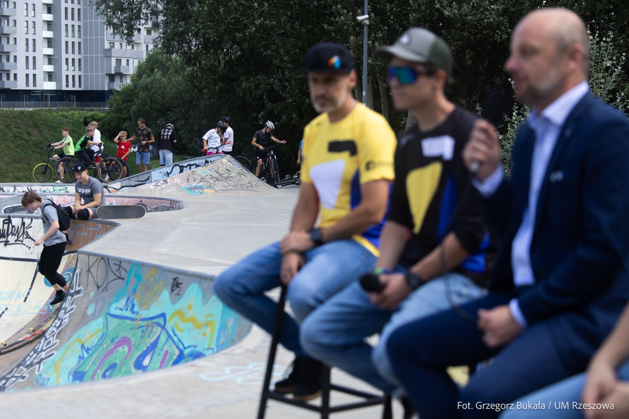 zdjęcie z konferencji prasowej Rzesz&oacute;w Bike Festival, fot.Grzegorz Bukała, Urząd Miasta Rzeszowa